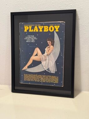 Vintage 1973 Playboy Magazine, Framed, Gala Christmas Issue, Playboy Collectible
